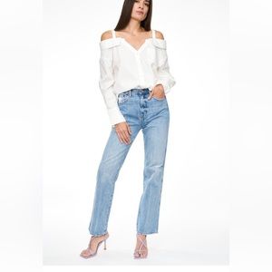 Pistola high waist straight jeans in size 26